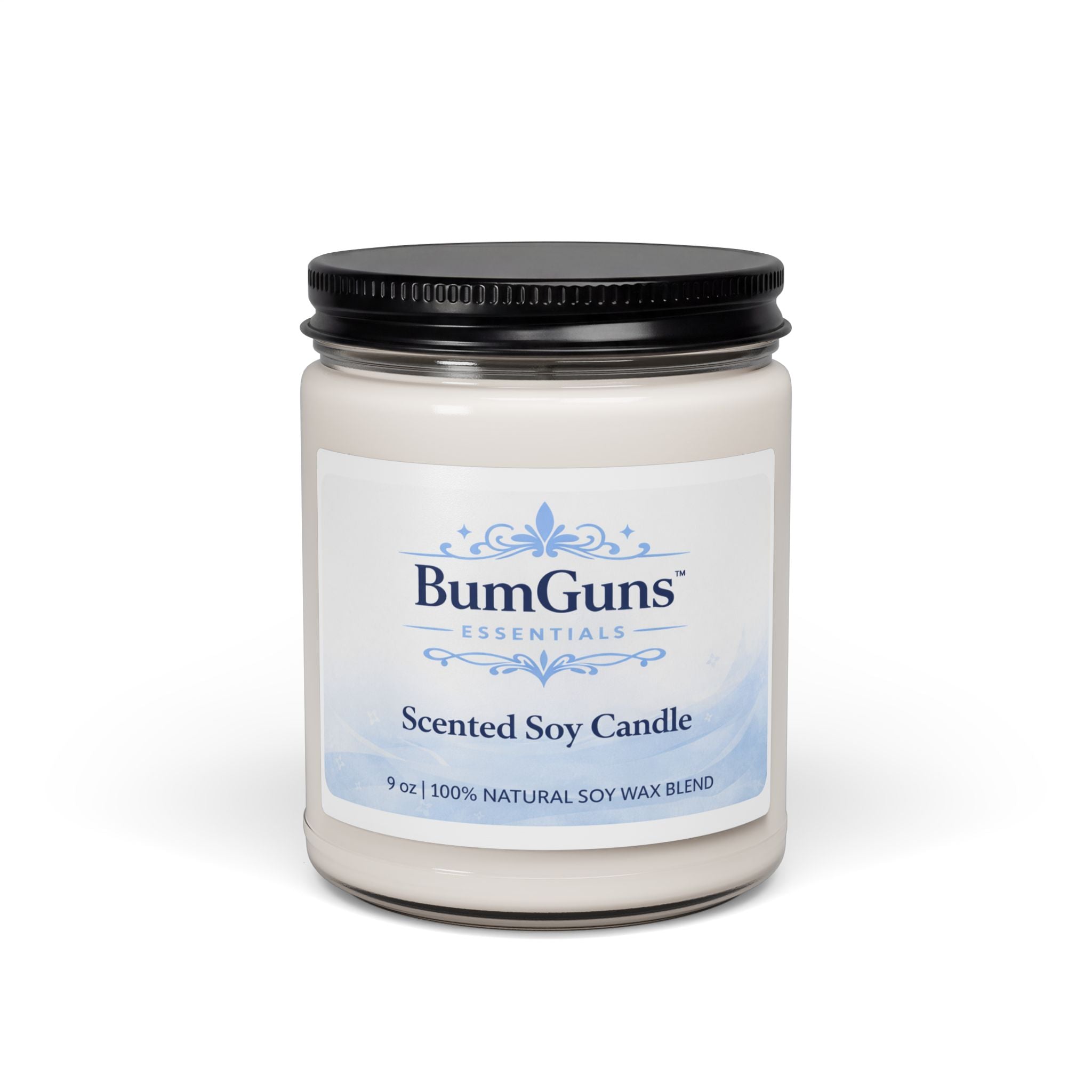 Scented Soy Candle 9oz — BumGuns Essentials Aromatherapy Jar