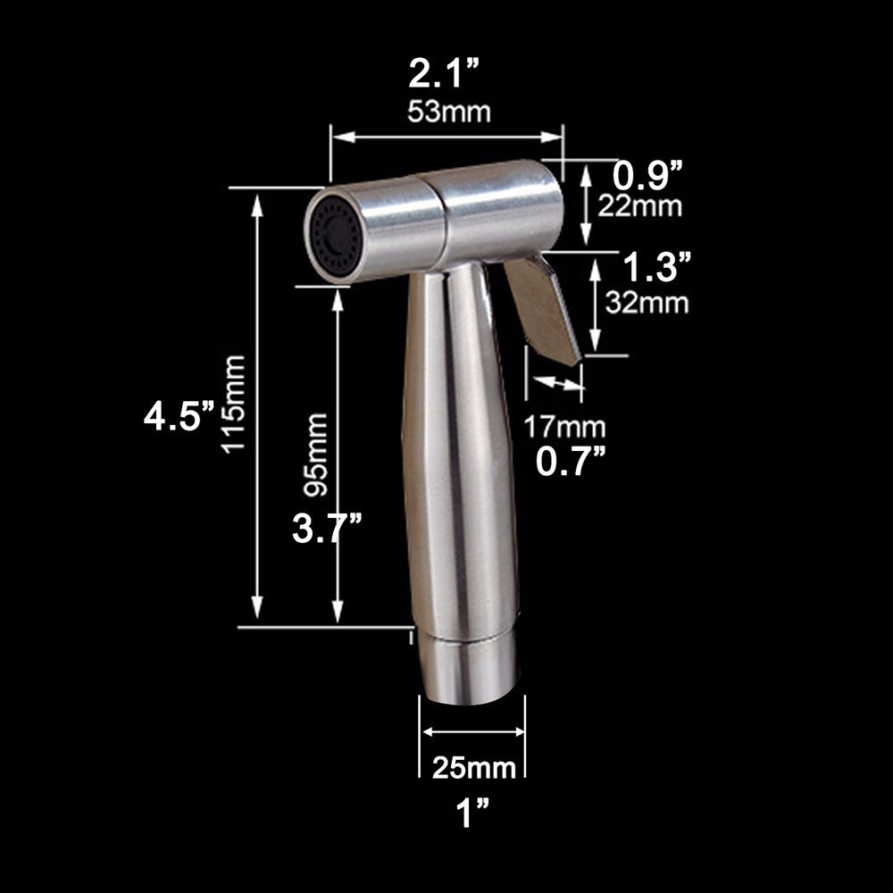 BumGuns™ Classic Sprayer — Brushed Nickel