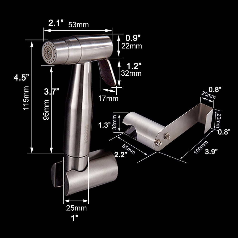BumGuns™ Classic Sprayer — Brushed Nickel